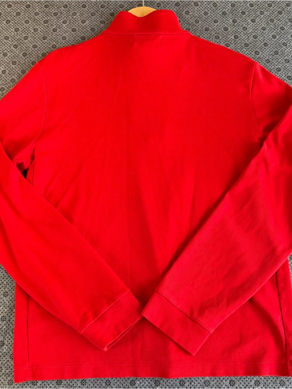 Polo by Ralph Lauren Red Half-Zip Pullover with Navy Pony